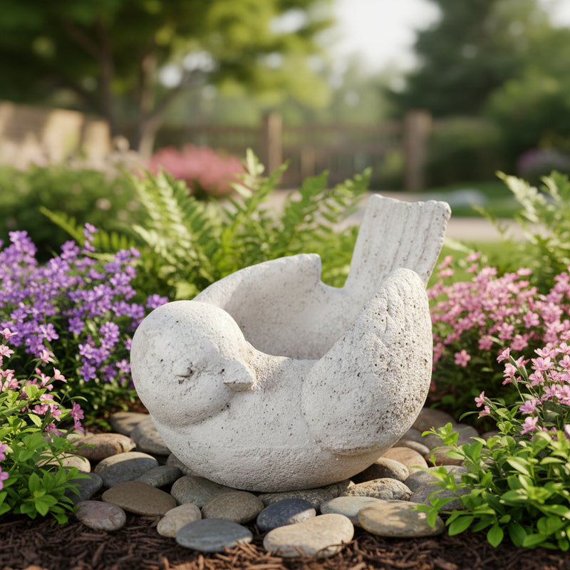 Bird Garden Statue (7-Inch)