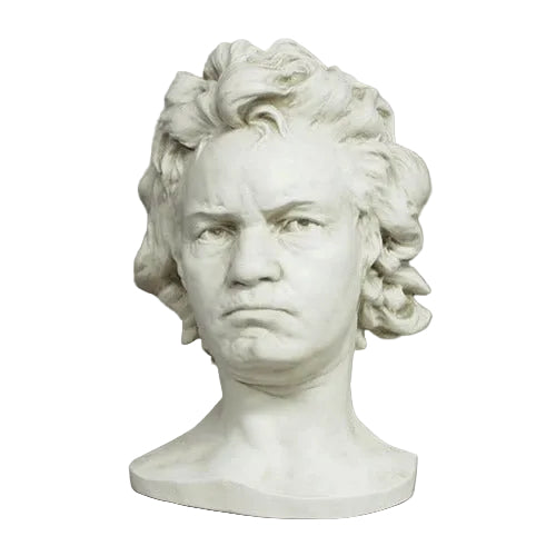 Ludwig Van Beethoven Life Mask Bust Display Decor (17-Inch)