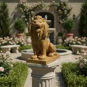 Lion Garden Statue (36 - Inch) Side Angle