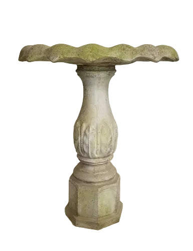Ellen Acanthus Birdbath Statue (29 - Inch)