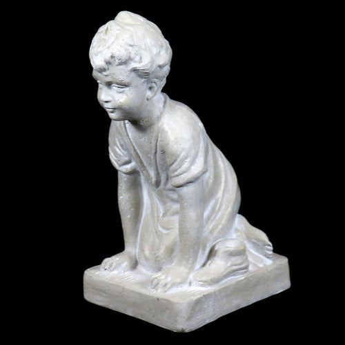 Kneeling Child Large Statue (18 - Inch) Side View