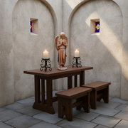 Prayer Angel Outdoor Statue (24 - Inch) Side Angle
