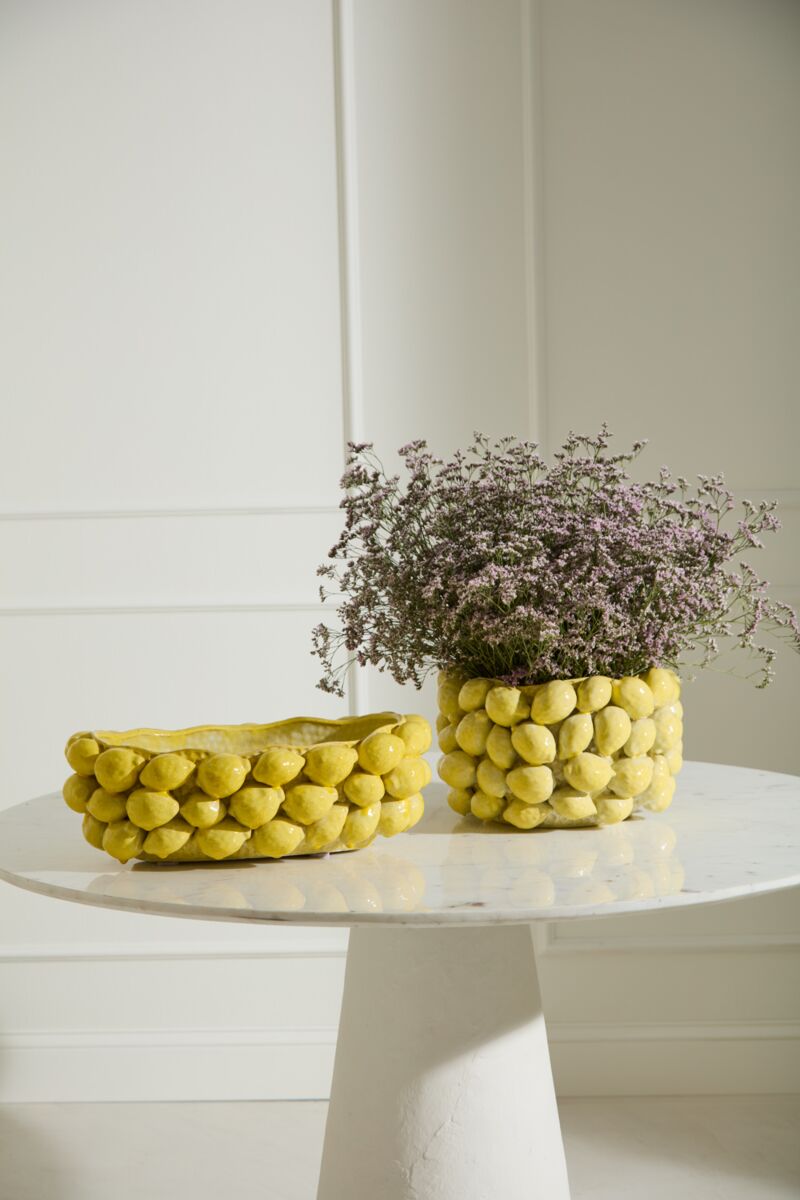 Layered Lemon Pot & Bowl