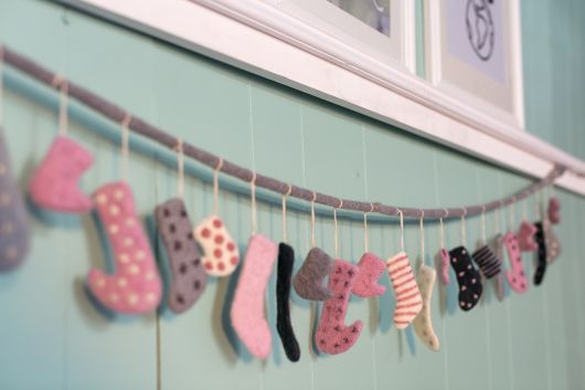 Stocking Garland By Accent Decor | Garland & Wreath | Modishstore - 2