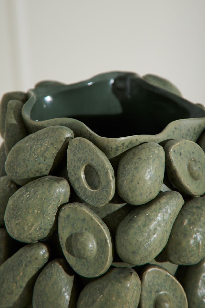 Layered Avocado Vase