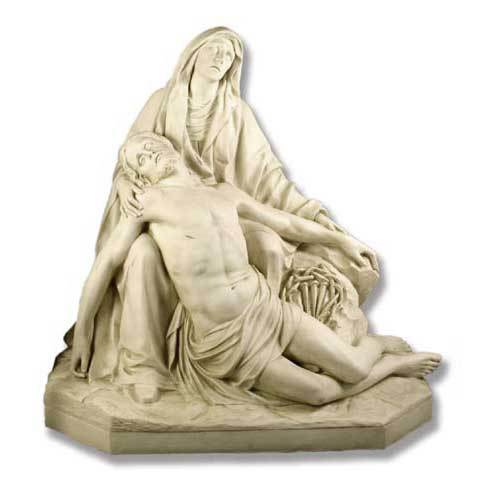 Life size 58" H Sacred Jesus with Mary Outdoor Statue Pieta De Da Prato Outdoor Statue