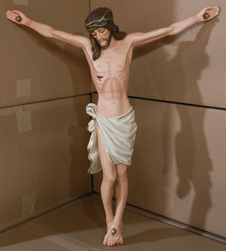 3 Ft High Great Oak Corpus of Christ Indoor Religious Statue