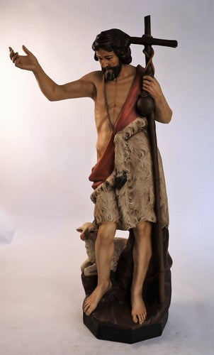 5 Ft High St. John the Baptist w/(staff & sheep) Religious Statue Outdoor