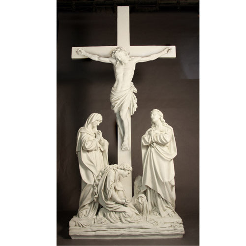 Jesus Is Crucified w/ cross Station 12 Stations of the Cross Statue Via Crucis (Small)