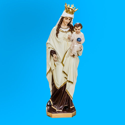 Tall 5 Ft Large Blessed Virgin Mary & Jesus Child Religious Statue