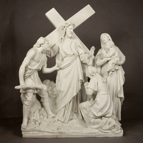 Jesus Speaks to the Woman Station 8 Stations of the Cross Statue Via Crucis