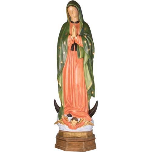 Realistic 4.5 Ft High Our Lady Of Guadalupe Virgin Mary Religious Statue
