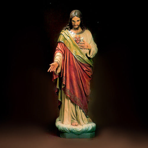 5 Ft High Jesus Christ Sacred Heart Religious Statue Custom