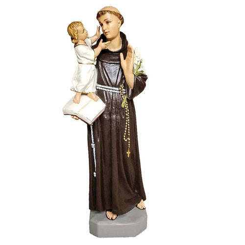 4 Ft High St. Anthony With Child Religious Saint Statue
