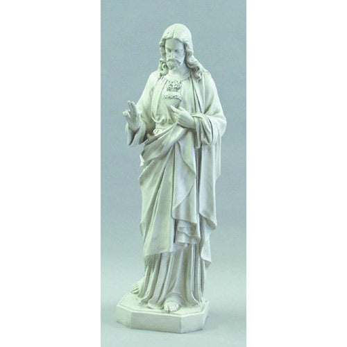 52" High Jesus Christ Sacred Heart Hands Up Statue Religious