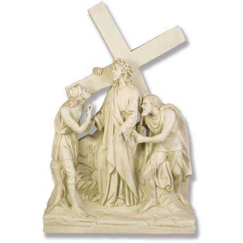 Jesus Is Given The Cross Station # 2 Stations of the Cross Statue Via Crucis