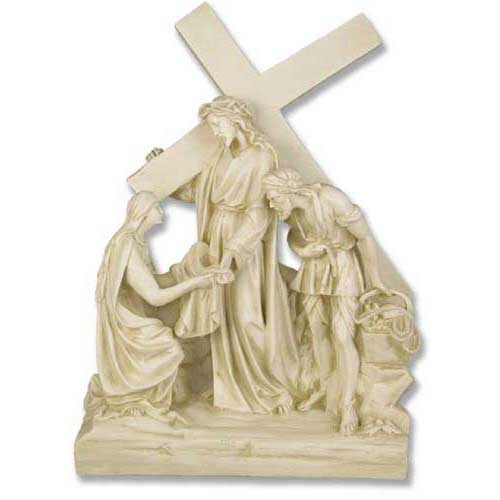 Jesus Meets Veronica Station # 6 Stations of the Cross Statue Via Crucis