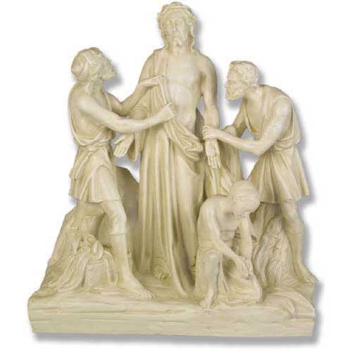 Jesus Is Stripped Station # 10 Stations of the Cross Statue Via Crucis