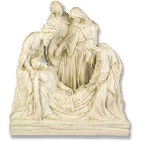 Jesus Is Buried Station # 14 Stations of the Cross Statue Via Crucis